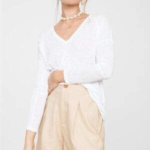 Rails White Aden Long Sleeve Top Size X-Small NWT
